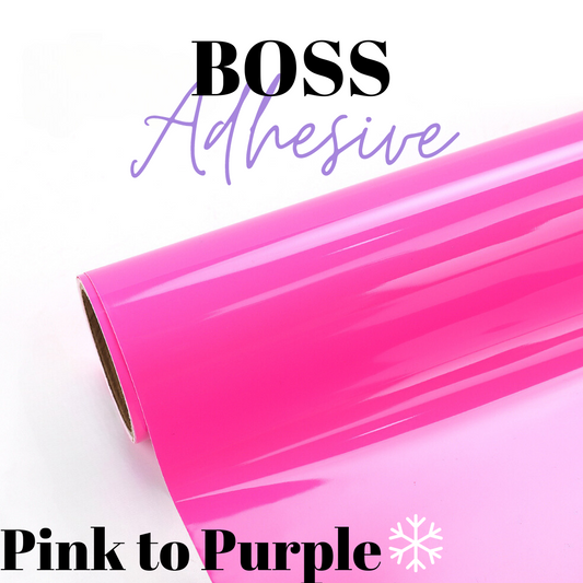Adhesive Vinyl- Boss Adhesive - Cold Colour Change Pink/Purple