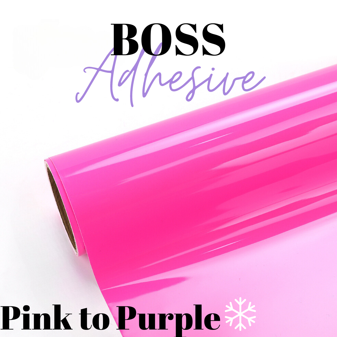 Adhesive Vinyl- Boss Adhesive - Cold Colour Change Pink/Purple