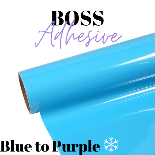 Adhesive Vinyl- Boss Adhesive - Cold Colour Change Blue/Purple