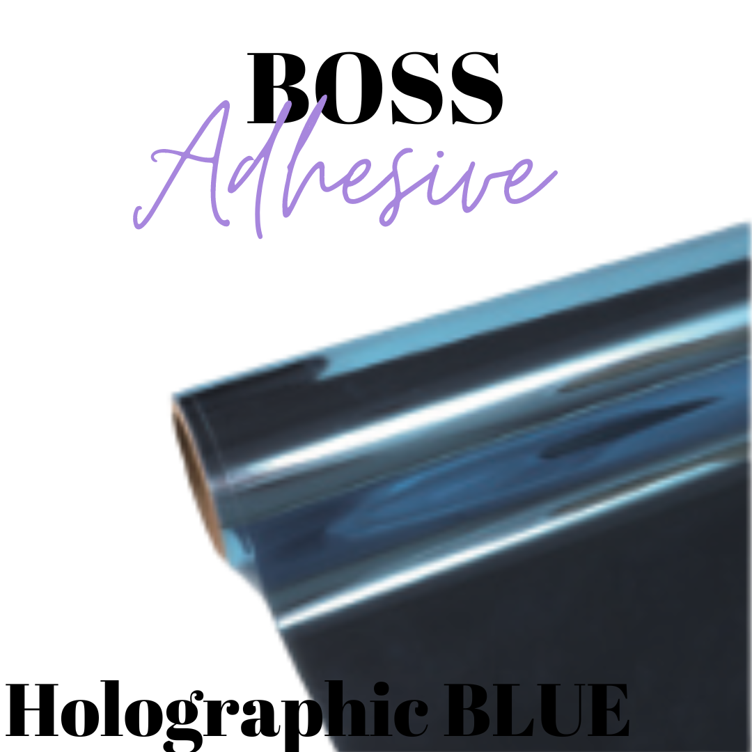 Adhesive Vinyl- Boss Adhesive - MIRROR LIGHT BLUE