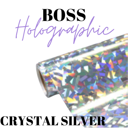 HTV- Boss Holographic - CRYSTAL SILVER