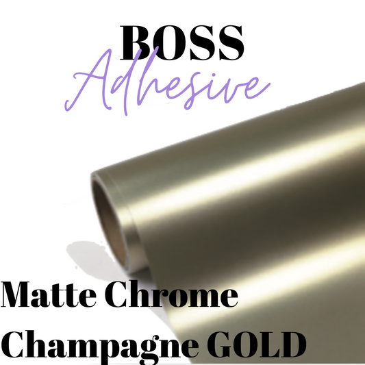Adhesive Vinyl- Boss Adhesive - CHAMPAGNE GOLD
