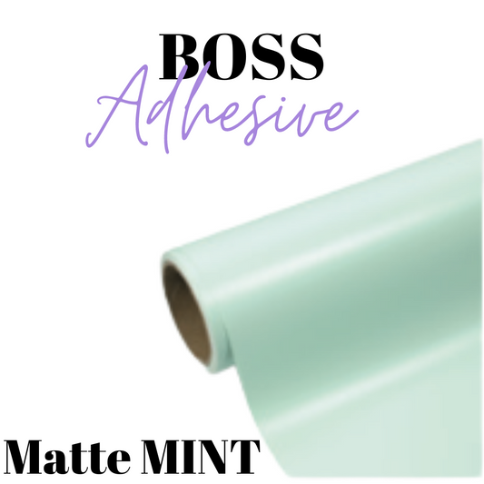 Adhesive Vinyl- Boss Adhesive - MATTE MINT