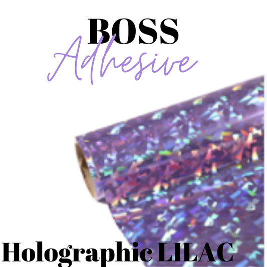 Adhesive Vinyl- Boss Adhesive - HOLO LILAC