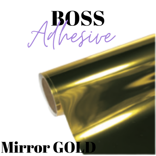 Adhesive Vinyl- Boss Adhesive - MIRROR GOLD