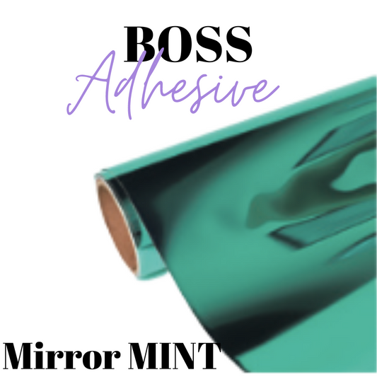 Adhesive Vinyl- Boss Adhesive - MIRROR MINT