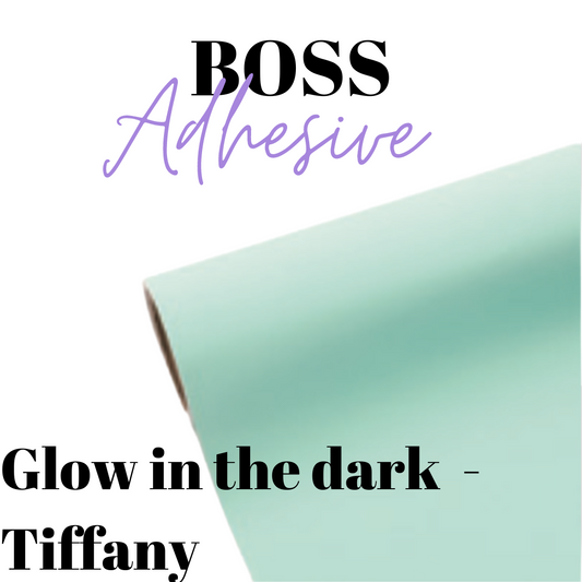 Adhesive Vinyl- Boss Adhesive - Glow in the Dark - Tiffany