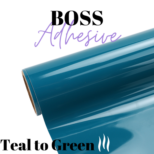 Adhesive Vinyl- Boss Adhesive - Hot Colour Change Teal/Green