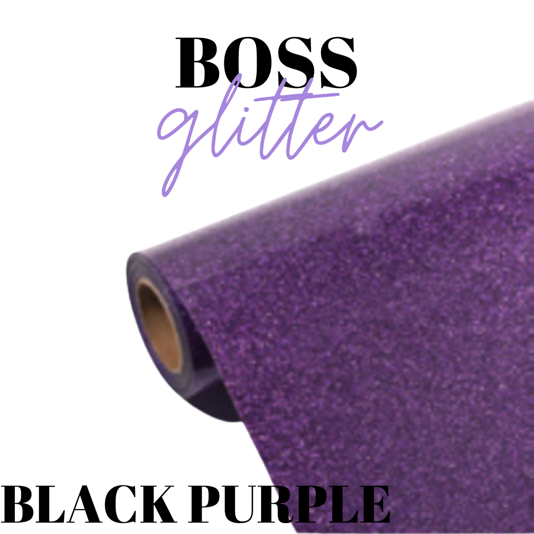 HTV - BossGlitter - BLACK PURPLE (LIGHT)