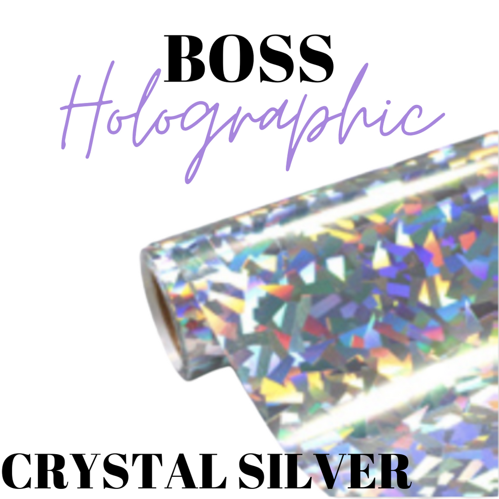 HTV- Boss Holographic - CRYSTAL SILVER - Boss Vinyl