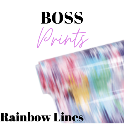 Boss Htv Design HTV Rainbow Lines - Boss Vinyl