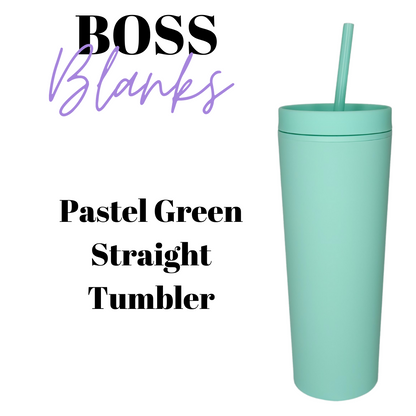 19oz Pastel Straight Acrylic Tumbler