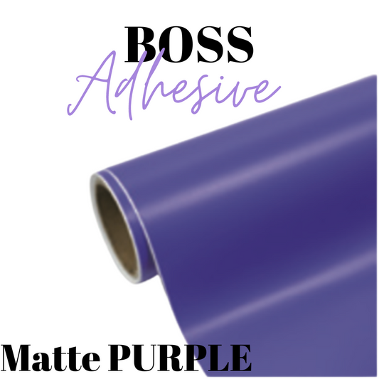 Adhesive Vinyl- Boss Adhesive - MATTE PURPLE